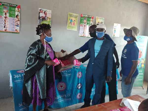 Man taking party in promoting menstrual hygiene management,